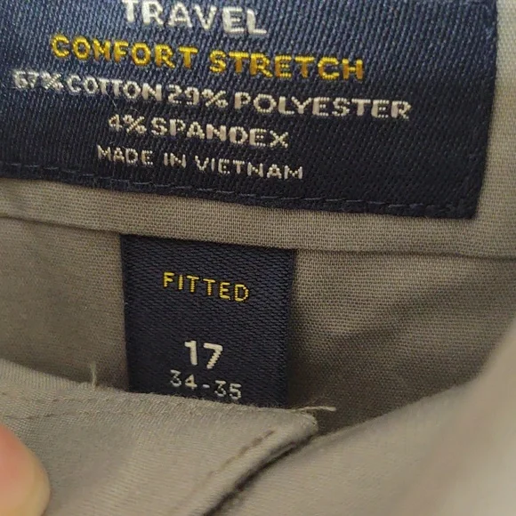 *SALE* EUC STAFFORD Mens Dress Shirt Size 17 neck 34/35 sleeve - Picture 4 of 4